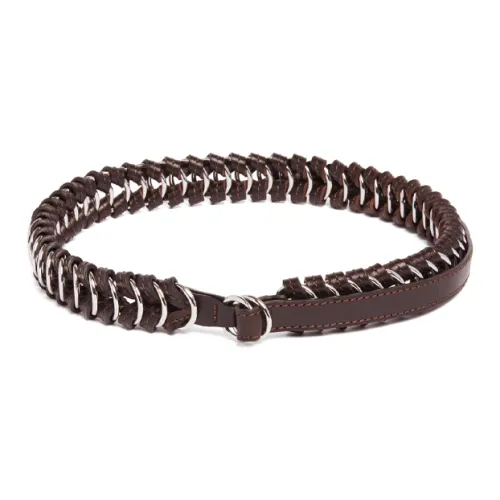 Lemaire Ткани вязаные Дизайн Ремень Женские Коричневый