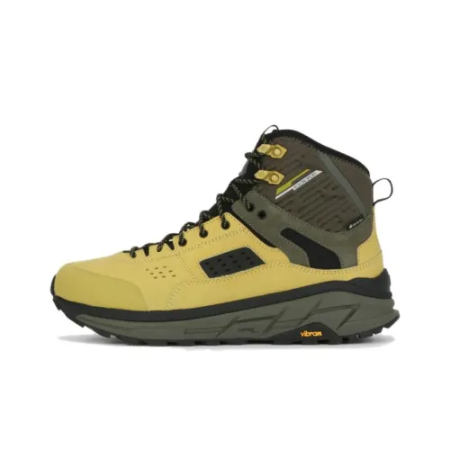 KOLON SPORT Альпинистские и туристические ботинки MID Топ Желтый Серый Черный Унисекс