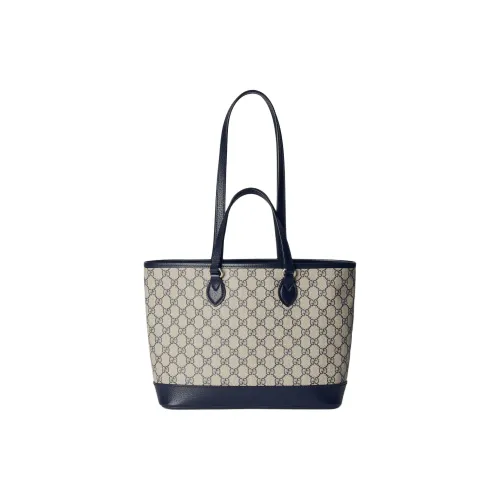 GUCCI Ophidia Холст с кожей Сумка из холста Тоут Сумка Сумка для покупок Сумка Мини Женские CAMEL Синий