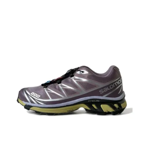 SALOMON XT 6 Амортизаторы Slip-resistant устойчивые к истиранию легкие низкий топ уличная обувь унисекс цвет румяный