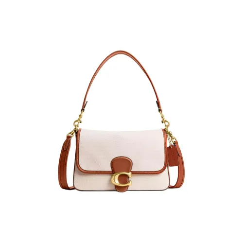 COACH Tabby Холст с дубленой кожей холщовая сумка переносная сумка через плечо сумка через плечо среднего размера