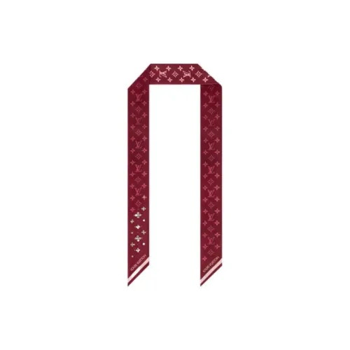 LOUIS VUITTON Шелковые шарфы Женские Красный