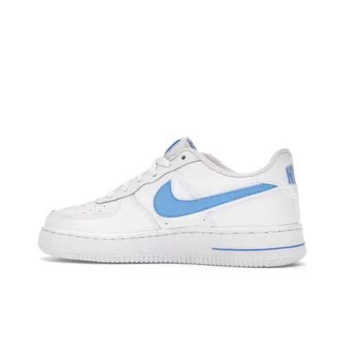 Nike Air FORCE 1 Low Топ Скейтборд Кроссовки Женские Белые Синие