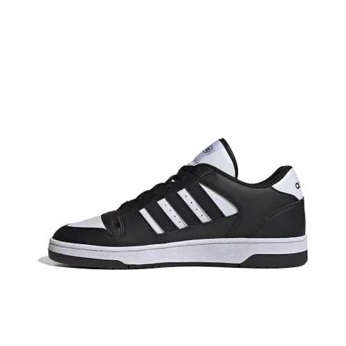 Adidas TURNAROUND Баскетбольные кроссовки Низкий топ Черный Белый Унисекс