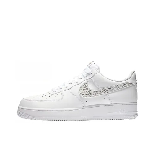 Nike Air FORCE 1 07 LV8 JDI LNTC Slip-Resistant Low Top Скейтбординг Кроссовки Унисекс Белый