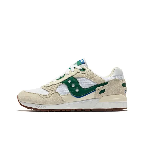 Saucony Shadow 5000 Беговые кроссовки Низкий верх Белый Зеленый Унисекс