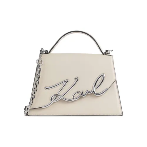 KARL LAGERFELD Кожа Через плечо Одно плечо Сумка Средний Женский Бежевый