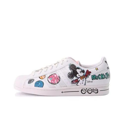 Disney x Adidas Originals SUPERSTAR Low Топ Скейтборд Кроссовки Унисекс Белый