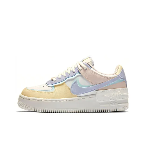 Nike Air FORCE 1 Shadow Low Топ Скейтборд Кроссовки Женские Белые Синие Розовые