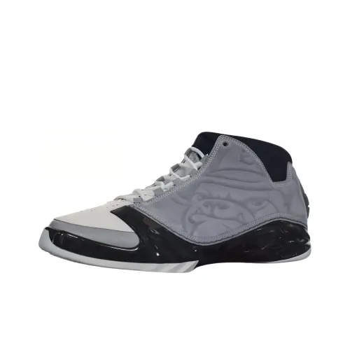 Jordan Air Jordan 23 Противоскользящий MID Топ Винтажные баскетбольные кроссовки Мужской Серый Черный