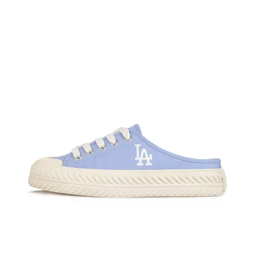 MLB Playball Mule Slip Resistant Abrasion Resistant Низкий Топ Кеды Унисекс Синий