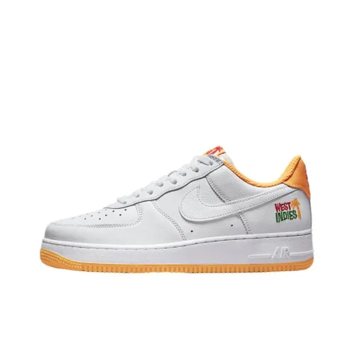 Nike Air FORCE 1 'West Indies 2' Low Топ Скейтборд Кроссовки Мужские Белый Оранжевый