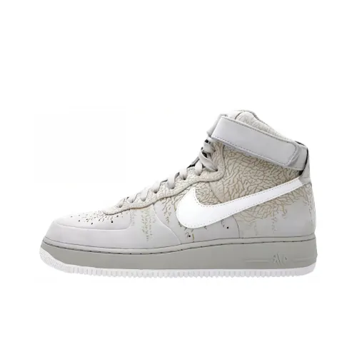 Nike Air Force 1 Supreme Амортизация Износостойкие Высокие Кроссовки для скейтбординга Унисекс Белый