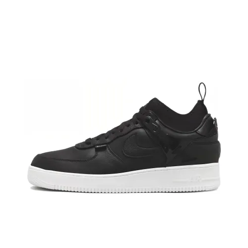 Nike Air Force 1 Slip Resistant Shock Absorbers с свойствами устойчивости к истиранию Низкие кроссовки для скейтбординга Мужские Черные