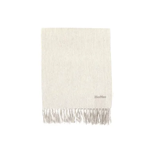 MaxMara Вязаные шарфы Женские Бежево-желтые