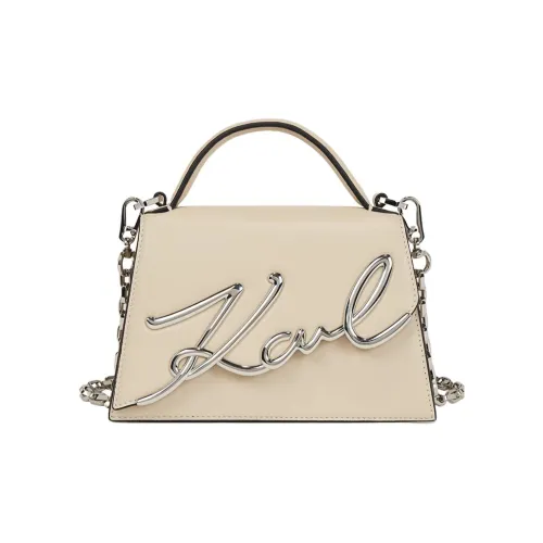 Karl Lagerfeld Сумка через плечо из коровьей кожи маленькая сумка женская кремовая