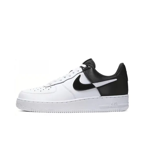 Nike Air FORCE 1 Slip-Resistant Shock Absorbers Легкий Низкий Топ Скейтбординг Кроссовки Unisex Черный Белый