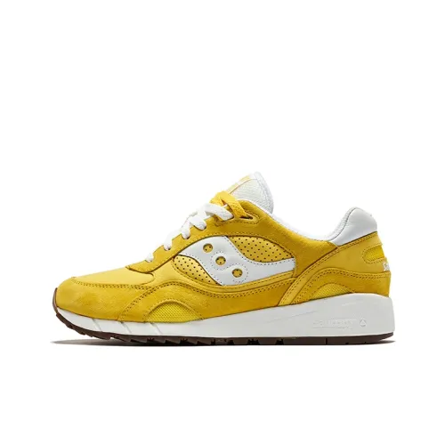 Saucony Shadow 6000 Беговые кроссовки Низкий верх Желтый Белый Унисекс