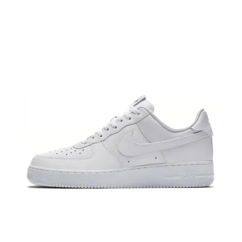 Nike Air Force 1 Slip Resistant Shock Absorbers Низкие Скейтбординг Кроссовки Унисекс Белый