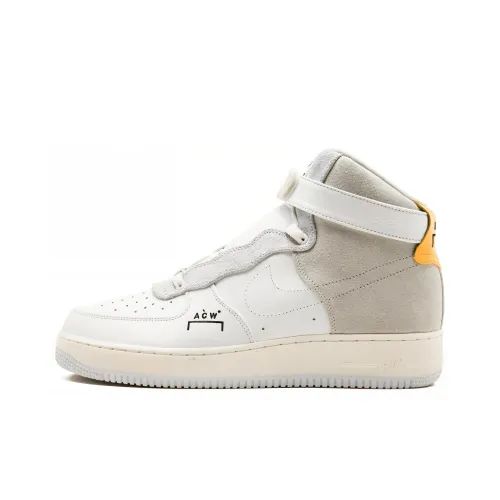 A COLD WALL* x Nike Air Force 1 High Белый GREY ACW High Топ Кроссовки для скейтбординга Мужской Белый Серый