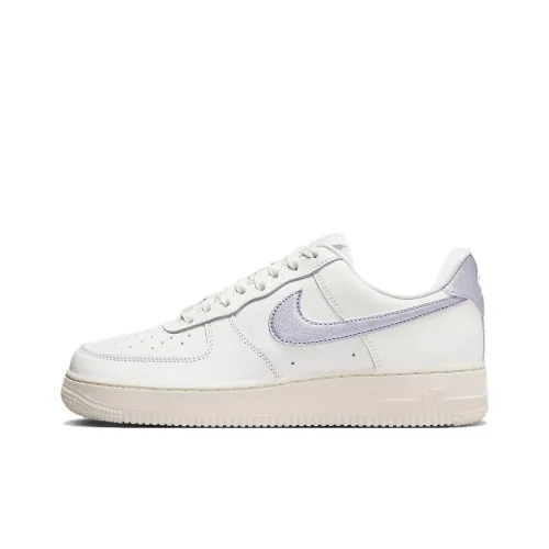 Nike Air FORCE 1 '07 'Металлик Фиолетовый' Низкие Кроссовки для скейтбординга Женские Белый Фиолетовый