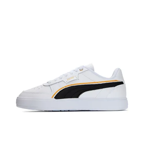 PUMA CAVEN DIME FC Low Топ Скейтборд Кроссовки Унисекс Белый Черный Оранжевый