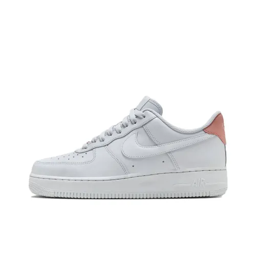 Nike Air FORCE 1 Low Топ Скейтборд Кроссовки Унисекс Белый Розовый