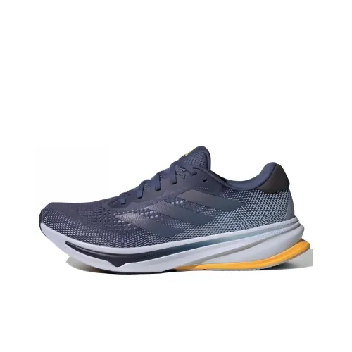 Adidas Supernova 1 Slip Устойчивый к истиранию Низкий Топ Беговые кроссовки Мужской Синий