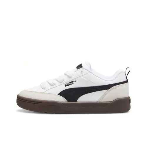 PUMA Park Lifestyle Low Кроссовки для скейтбординга Унисекс Белый Серый Черный