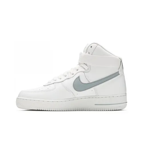 Nike Air Force 1 '07 High Топ Скейтборд Кроссовки Унисекс Белый Серый