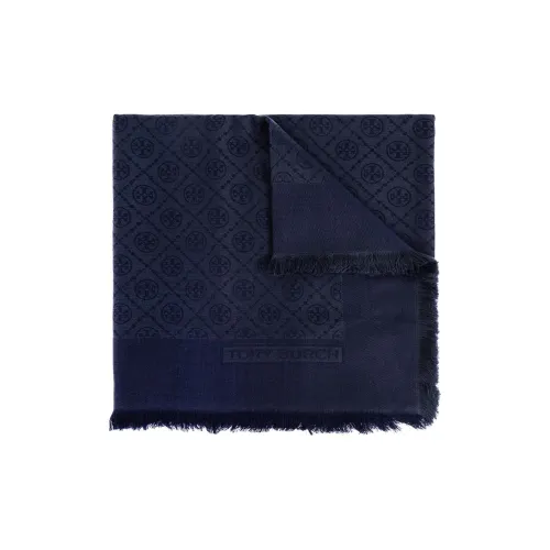 Tory Burch Вязаные шарфы Женские Темно-синий
