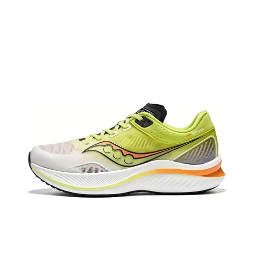 Saucony Slay Full Speed Беговые кроссовки Низкий верх Белый Черный Желтый Унисекс