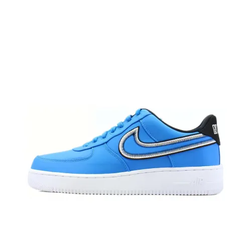 Nike Air Force 1 Reverse Stitch Low Top Скейтборд Кроссовки Унисекс Синий