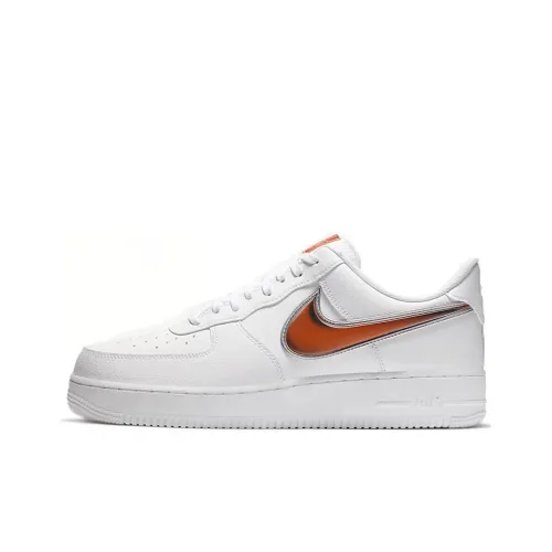 Nike Air Force 1 07 LV8 Покрытие Slip-Resistant Низкий Топ Скейтбординг Кроссовки Мужские Инфракрасный Красный