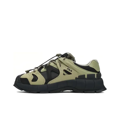 FILA INSETTO Масло Low-Top Кроссовки Черные Желтые Мужские