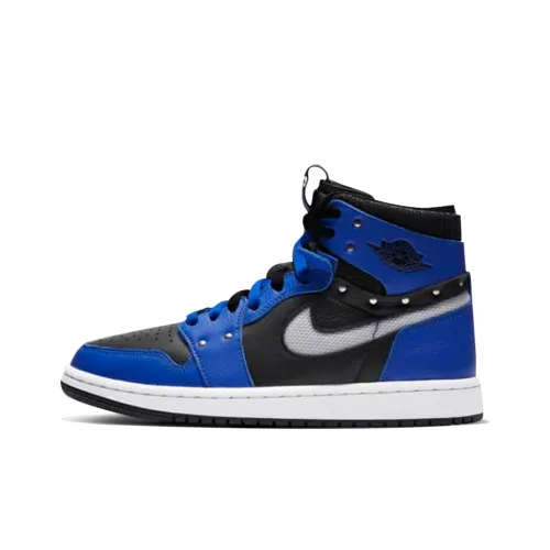 Jordan Air Jordan 1 High Топ Винтажные Баскетбольные Кроссовки Женские Черные Синие