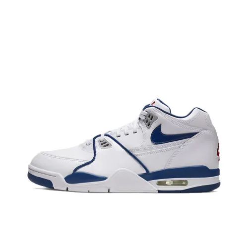Nike Air Pilot 89 MID Топ Винтажные Баскетбольные Кроссовки Мужские Белый Синий