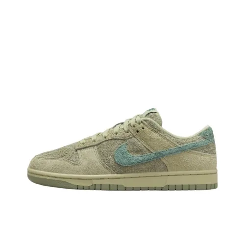 Nike Dunk Low Топ Скейтборд Кроссовки Женские Зеленый Синий