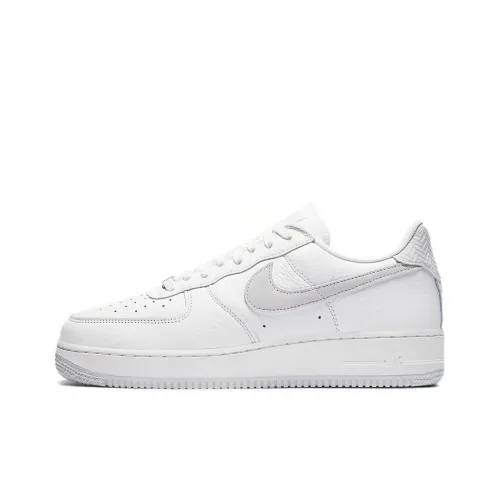 Nike Air FORCE 1 07 Технология Покрытие Противоскользящие Низкие Кроссовки для скейтбординга Унисекс Серый Белый