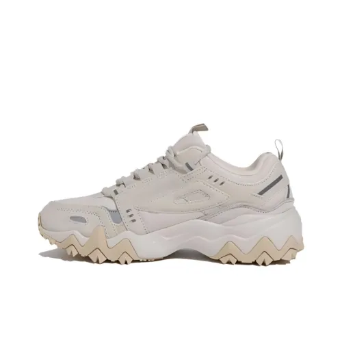 FILA Oakment Tr Устойчивый к истиранию Дышащий Низкий Топ Спортивная Повседневная Обувь Унисекс Бежевый Корейский стиль