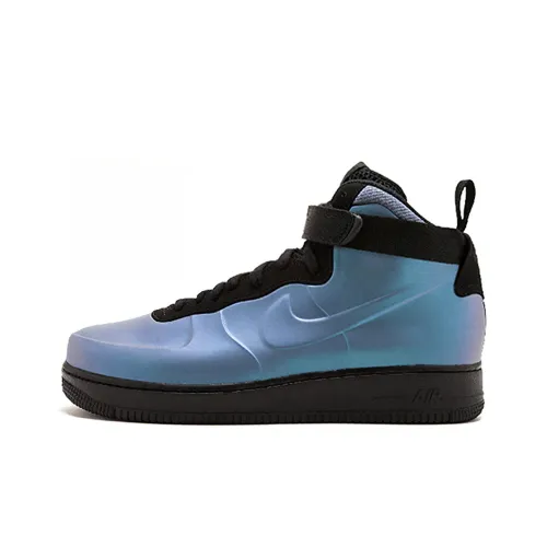 Nike Air Force 1 Foamposite Cupsole Покрытие Устойчивое к истиранию Высокий Топ Скейтбординг Мужской Черный