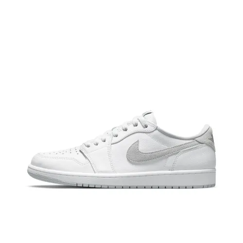 Jordan Air Jordan 1 Retro Low OG 'Neutral GREY' Low Top Винтажные баскетбольные кроссовки Unisex Серый Белый