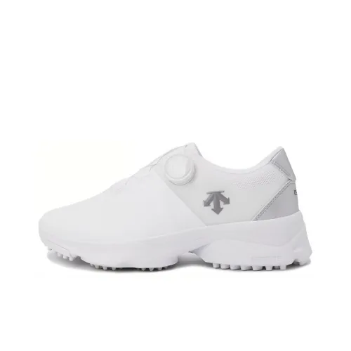 DESCENTE Tap In BOA Slip-resistant Abrasion-resistant Низкий топ Обувь для гольфа Женская Белая