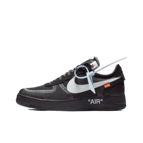 OFF Белый x Nike Air Force 1 Черный белый 2,0 Коллаборация Air Force 1 Low Топ Скейтборд Кроссовки Унисекс Черный белый