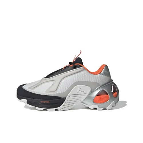 Adidas Edge Runner Износостойкие Дышащие Низкие Беговые Кроссовки Унисекс Белый Черный Серебряный