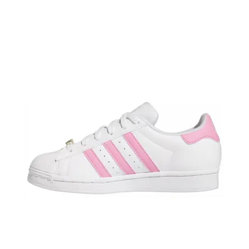 Adidas Скейтборд Кроссовки Низкие Бело-Розовые Унисекс