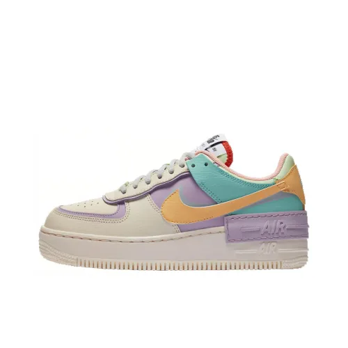 Nike Air FORCE 1 Shadow Low Топ Скейтборд Кроссовки Женские Фиолетовый Желтый