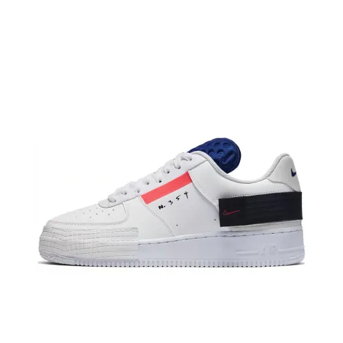 Nike Air FORCE 1 Тип Low Топ Скейтборд Кроссовки Унисекс Белый