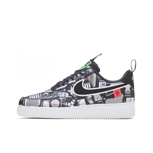 Nike Air Force 1 '07 LX Low Топ Скейтборд Кроссовки Унисекс Черный Белый