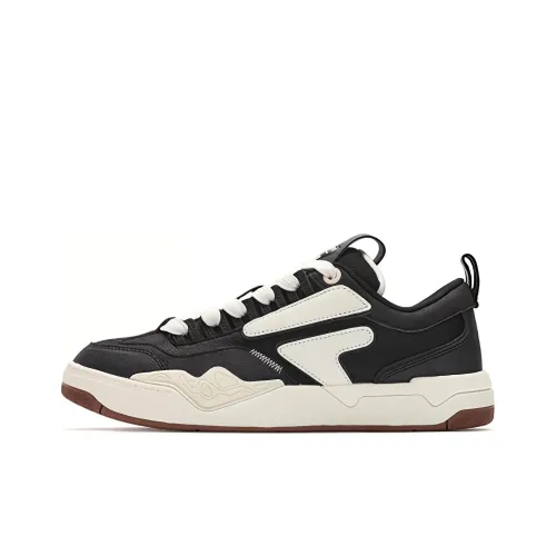 FILA FUSION Nollie Устойчивые к истиранию Быстросохнущие Удобные низкие кроссовки для скейтбординга Мужские Черные